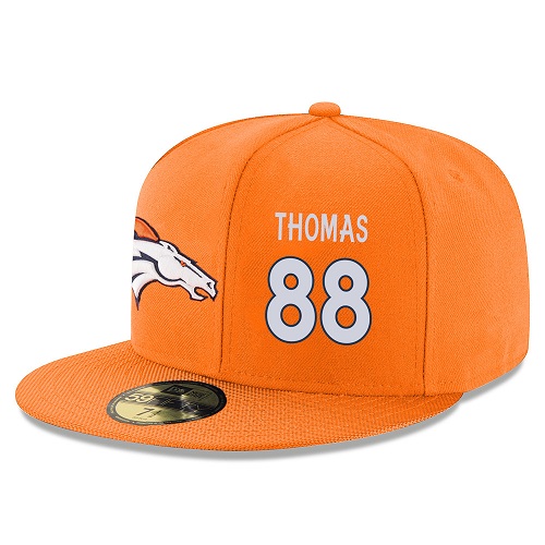 NFL Denver Broncos #88 Demaryius Thomas Stitched Snapback Adjustable Player Hat - Orange/White